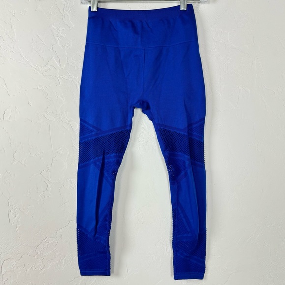 Fabletics Leggings Mosaic High Waisted Lapis Purple Solid‎ Seamless 7/8 Ankle - Picture 1 of 11